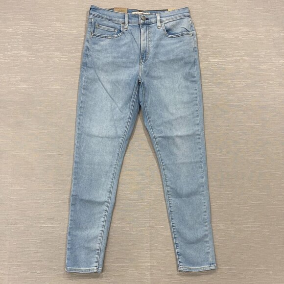 Levi's 720 Jeans Womens 30 x 28 High Rise Super Skinny Light Wash Stretch Denim - Picture 2 of 15